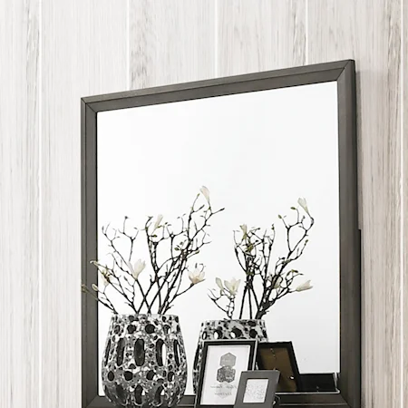 Transitional Mirror with Frame